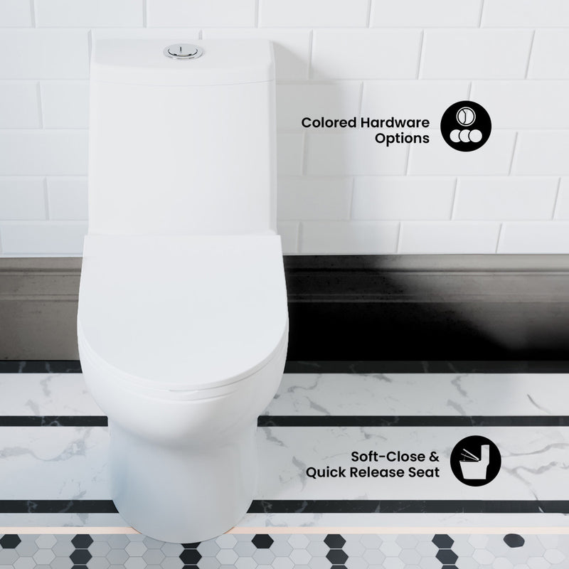 Ivy One-Piece Toilet, 10" Rough-in 1.1/1.6 gpf