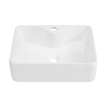 Rennes 19" Vessel Sink in Glossy White