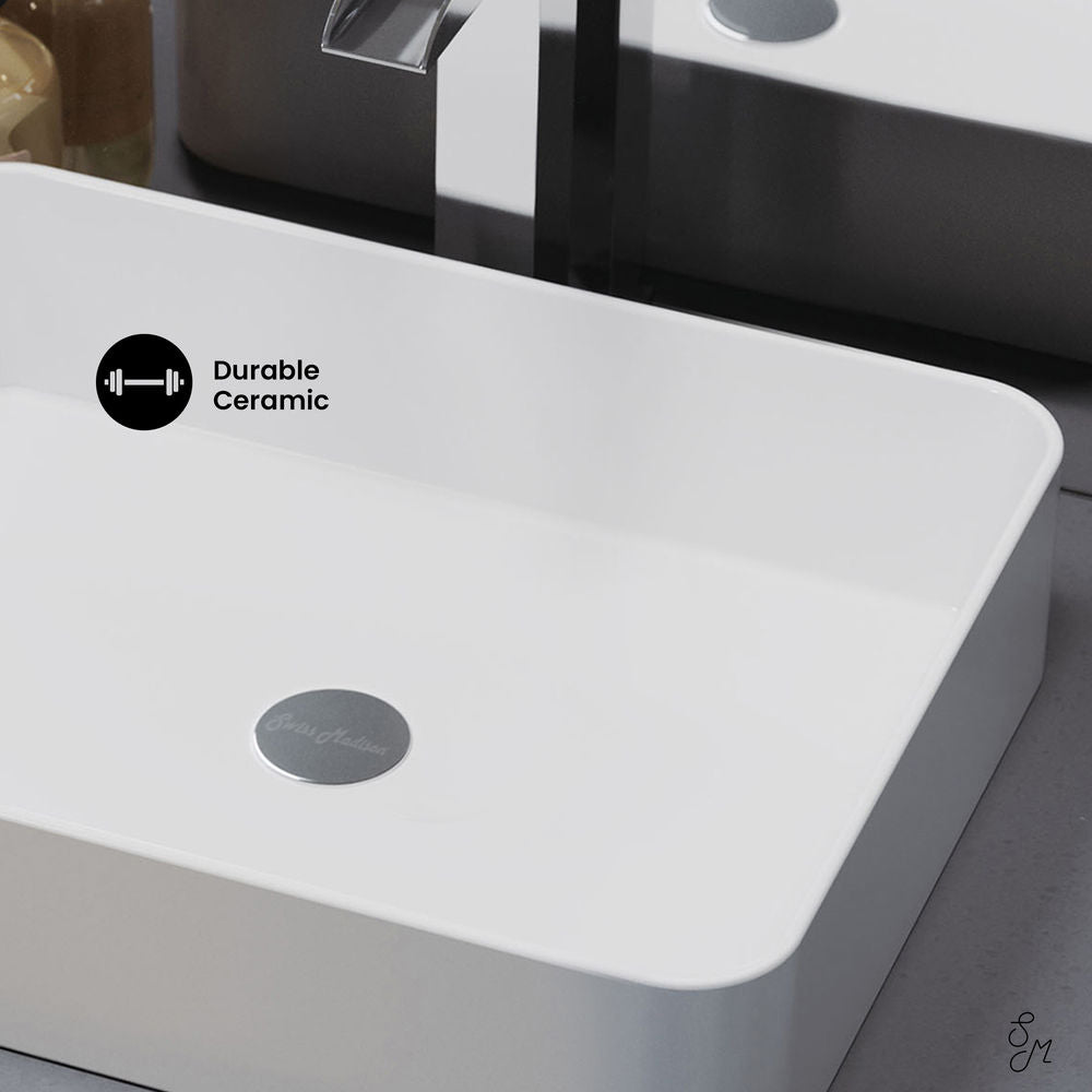 Concorde 15 Square Ceramic Vessel Sink