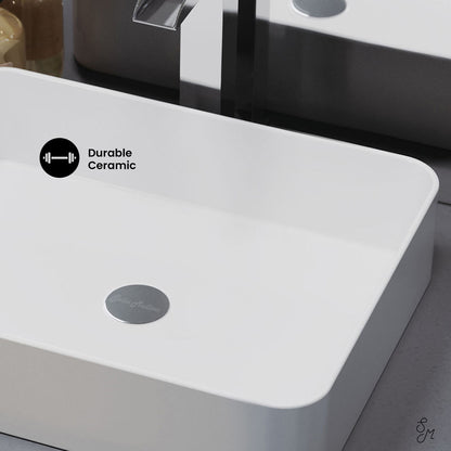 Concorde 15 Square Ceramic Vessel Sink