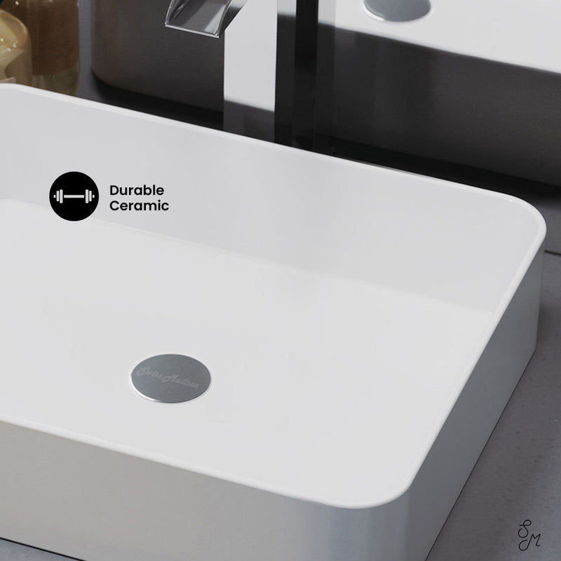 Concorde 15 Square Ceramic Vessel Sink