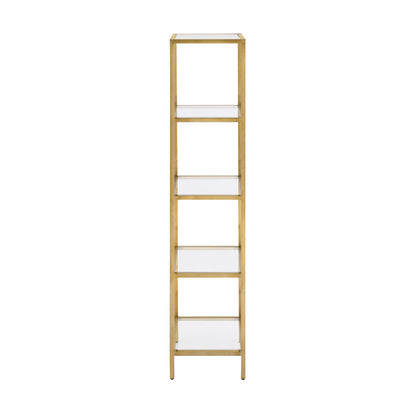 Pierre 16"x65"x14" Freestanding Linen Cabinet in Brushed Gold