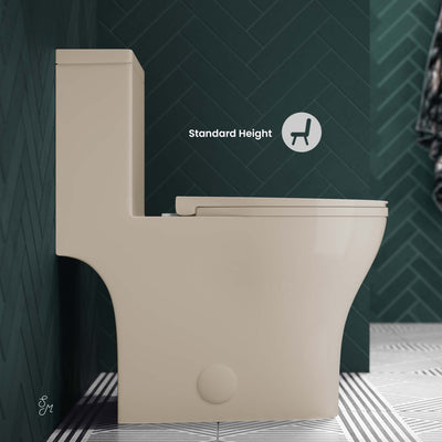 Sublime III One-Piece Round Toilet Vortex™ Dual-Flush 0.95/1.26 gpf in Bisque