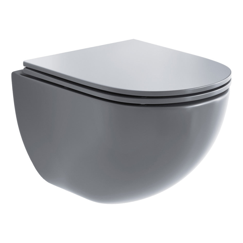 St. Tropez Wall-Hung Toilet Bowl Only in Matte Gray
