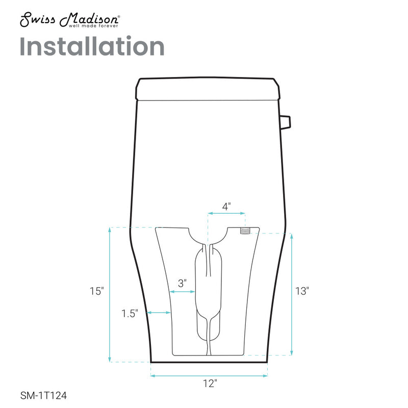 Ivy One-Piece Elongated Toilet Left Side Flush, 10" Rough-In 1.28 gpf