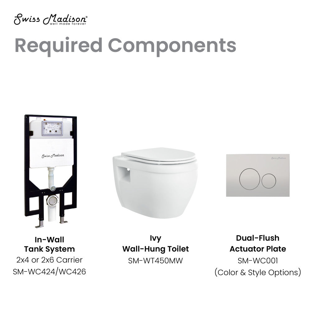Elongated wall-hung toilet bowl in matte white, sleek modern design without visible tank.