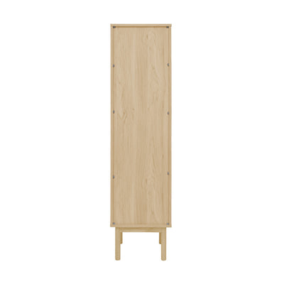 Classe 15.5 x 15 x 60 Freestanding Linen Cabinet in Natural Oak