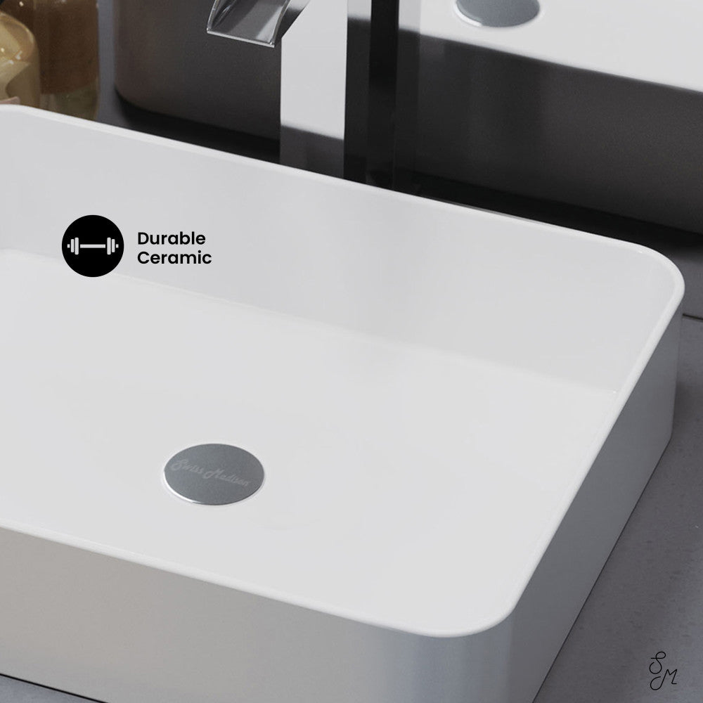 Concorde 15 Square Ceramic Vessel Sink