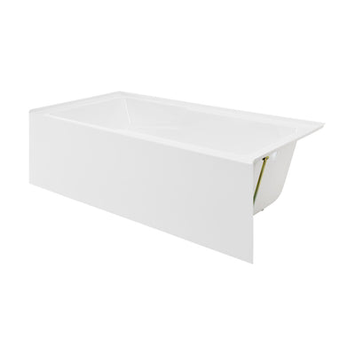 Voltaire 72" x 36" Right-Hand Drain Alcove Bathtub with Apron and Armrest