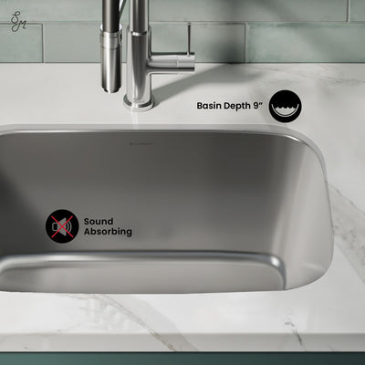 Toulouse 27 x 18 Stainless Steel, Single Basin, Undermount Kitchen Sink