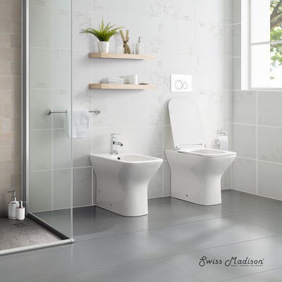 Carre Back-To-Wall Square Toilet Bowl