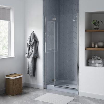 Voltaire 36" x 36" Single-Threshold, Center Drain, Shower Base in Grey