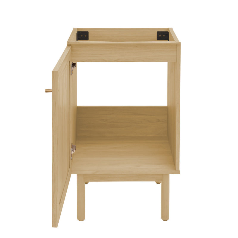 Classe 18" Freestanding Bathroom Vanity Cabinet without Top in Natural Oak