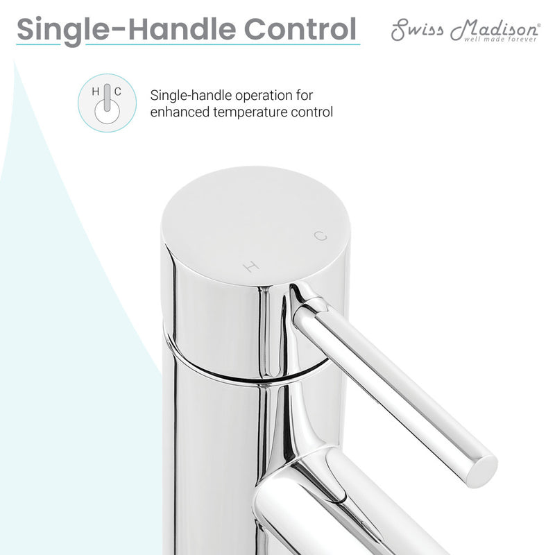 Ivy Single Hole, Single-Handle, Bathroom Faucet in Chrome