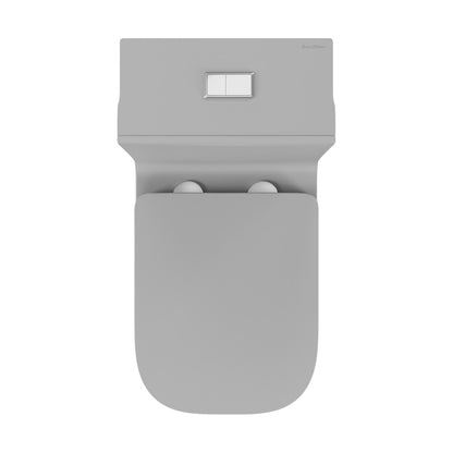 Concorde One Piece Square Toilet Dual Flush in Matte Gray 1.1/1.6 gpf