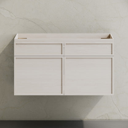 St. Tropez 36" Wall-Mounted Bathroom Vanity Cabinet without Top in White Oak