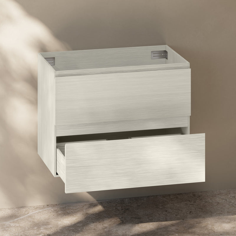 Liberte 30" Wall-Mounted Bathroom Vanity Cabinet without Top in White Oak