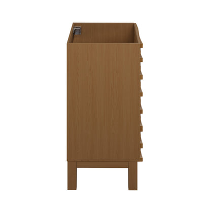 Cascade 18” Bathroom Vanity in Brown Oak- Cabinet Only