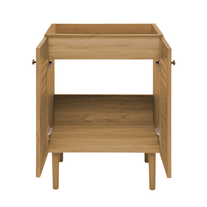 Bron 24" Freestanding Bathroom Vanity Cabinet without Top in Golden Oak