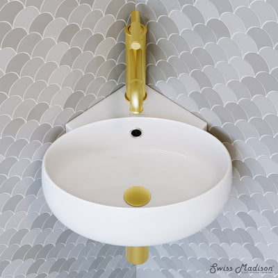 Plaisir Corner Wall Hung Sink