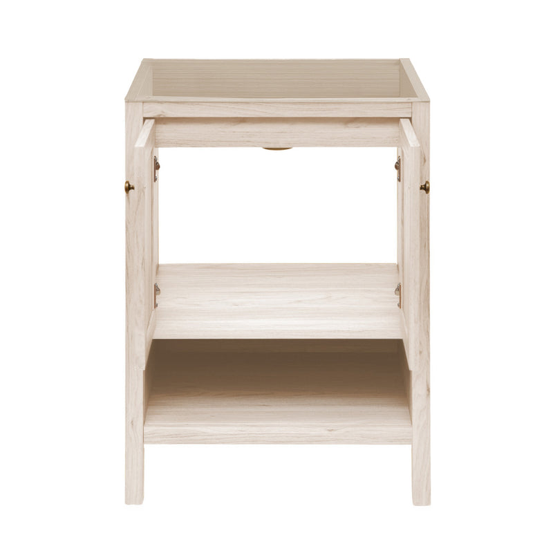 Château 24" Freestanding Bathroom Vanity Cabinet without Top in White Oak