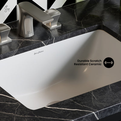 Plaisir 18.5 Rectangular Under-Mount Bathroom Sink