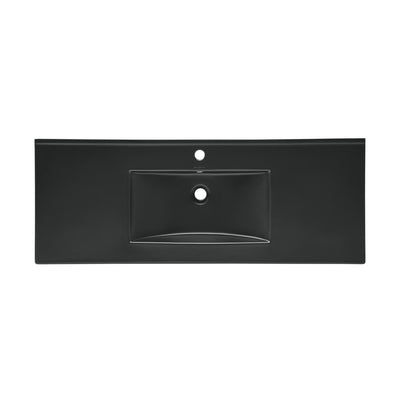 48" Vanity Sink Top in Matte Black