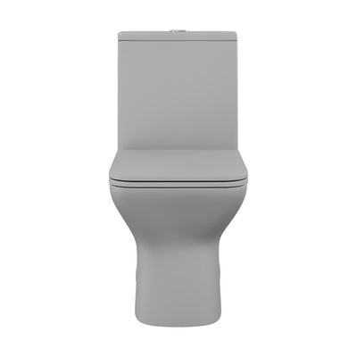 Carre One-Piece Square Toilet Dual-Flush in Matte Gray1.1/1.6 gpf
