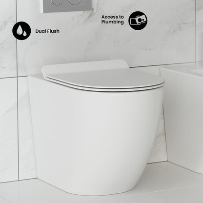St. Tropez Back-to-Wall Elongated Toilet Bowl