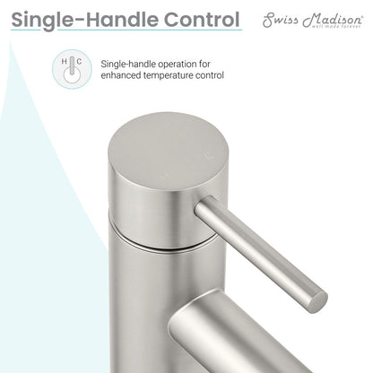 Ivy Single Hole, Single-Handle, Bathroom Faucet in Brushed Nickel
