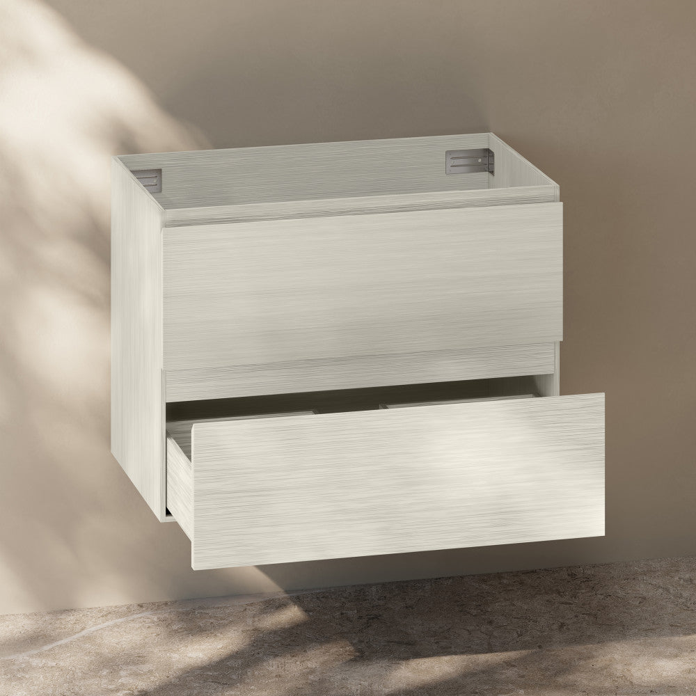 Liberte 30" Wall-Mounted Bathroom Vanity Cabinet without Top in White Oak