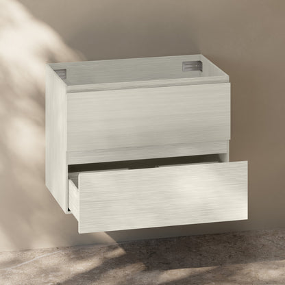 Liberte 30" Wall-Mounted Bathroom Vanity Cabinet without Top in White Oak