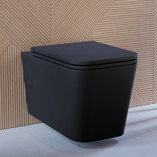 Concorde Wall Hung Toilet Bowl, Matte Black