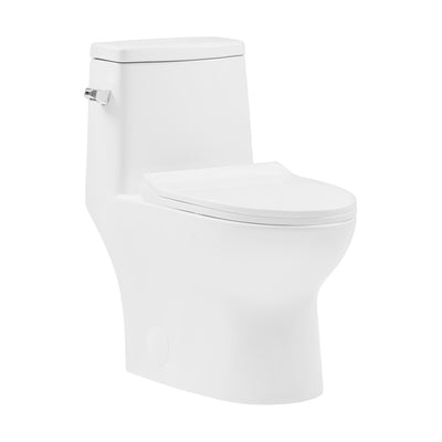 Ivy One-Piece Elongated Toilet Left Side Flush, 10" Rough-In 1.28 gpf