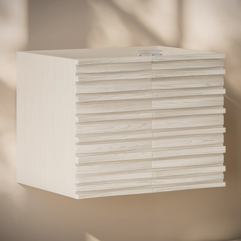 Cascade 30" Wall-Mounted Bathroom Vanity Cabinet without Top in White Oak