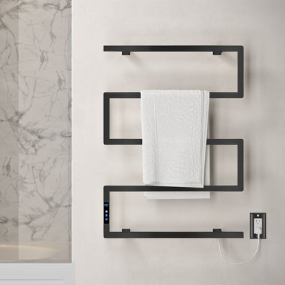 Voltaire 5-Bar Electric Towel Warmer in Matte Black