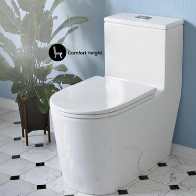 Liberte One-Piece Elongated Toilet Dual-Flush 1.1/1.6 gpf