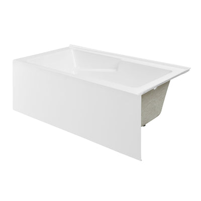 Voltaire 60 x 32 Right Hand Drain Drain Alcove Tub with Corner Apron