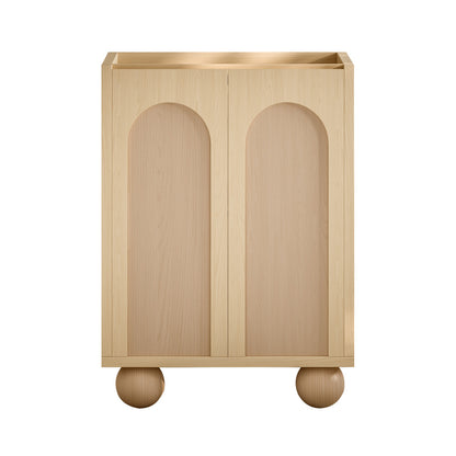 Plaisir II 24" Freestanding Bathroom Vanity Cabinet without Top in Natural Oak