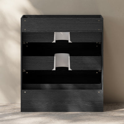 Liberte 30" Freestanding Bathroom Vanity Cabinet without Top in Black Oak