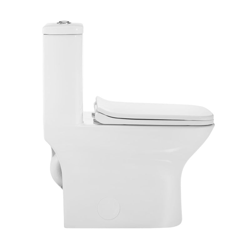 Carre One-Piece Square Toilet Dual-Flush 1.1/1.6 gpf with 10" Rough-In