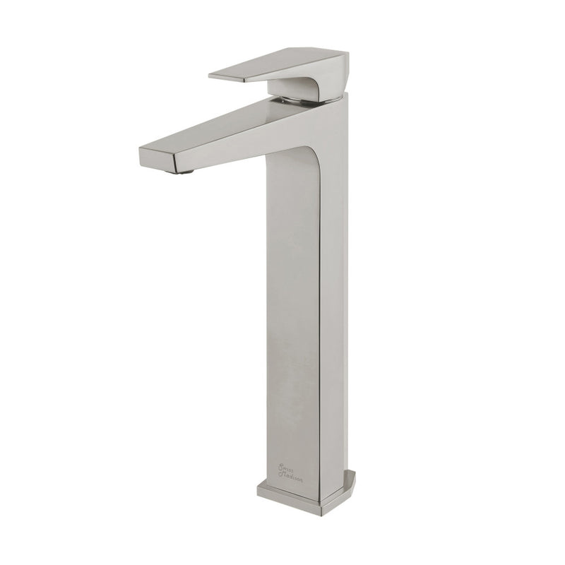 Voltaire Single Hole, Single-Handle, High Arc Bathroom Faucet in Brushed Nickel