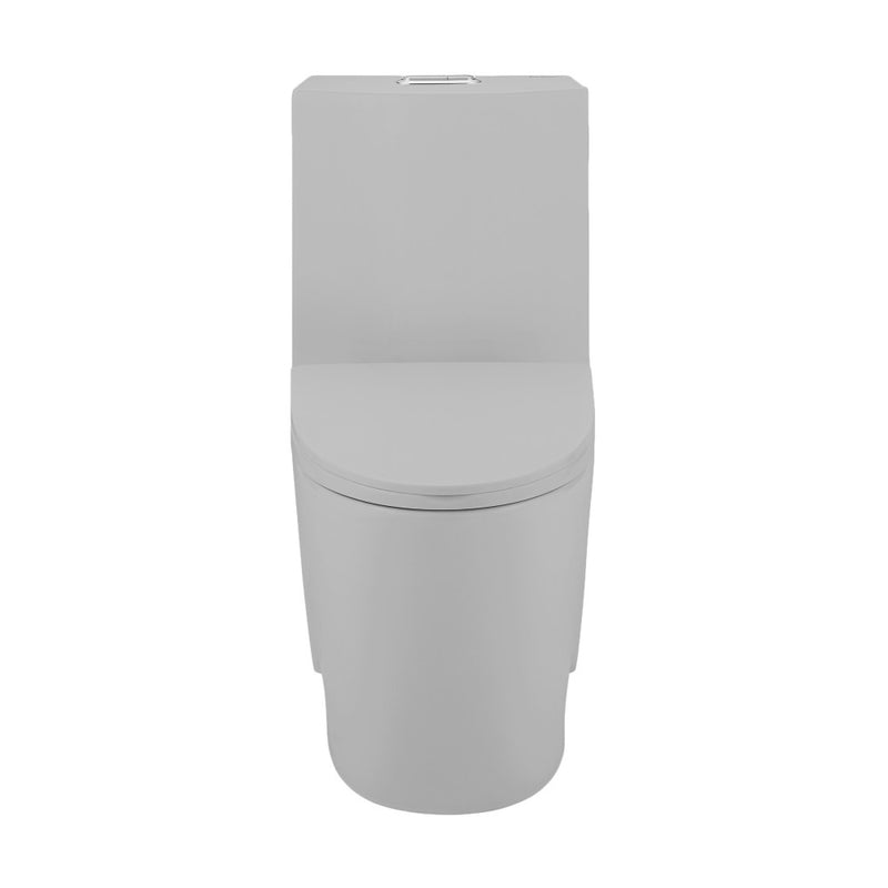 St. Tropez One-Piece Elongated Toilet Vortex™ Dual-Flush 1.1/1.6 gpf in Matte Gray