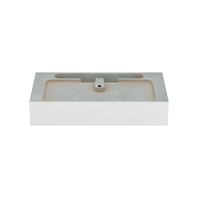 Concorde 30" Rectangle Console Sink with Brushed Gold Legs