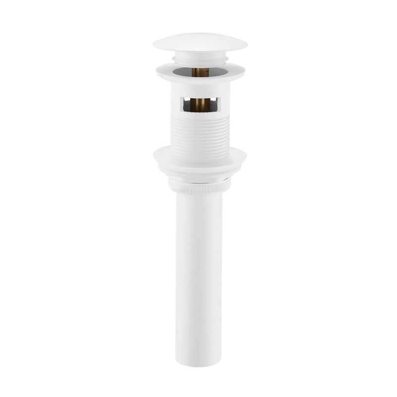 Residential Pop Up Sink Drain 1.75 in Matte White