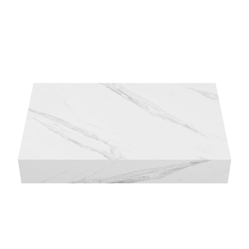 Monaco 36" Floating Bathroom Shelf in White Marble (SM-VS252)