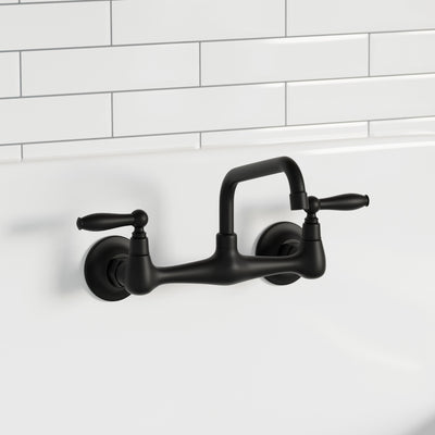 Loire Wall-Mounted Faucet in Matte Black