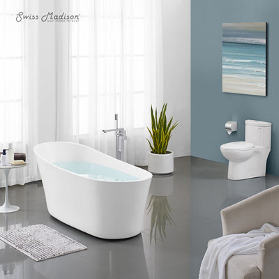 Sublime 67" Single Slipper Freestanding Bathtub