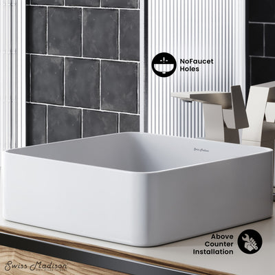 Concorde Ceramic Square Vessel Sink