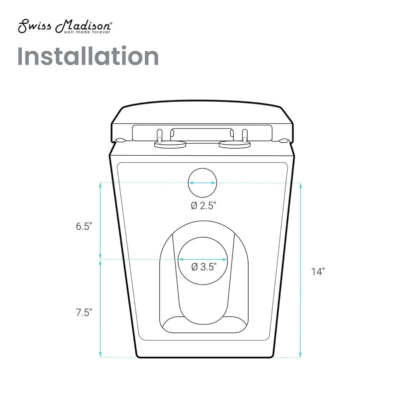 St. Tropez Back-to-Wall Toilet Bundle 0.8/1.6 GPF Dual Flush in Matte Black with Black Flush Plate